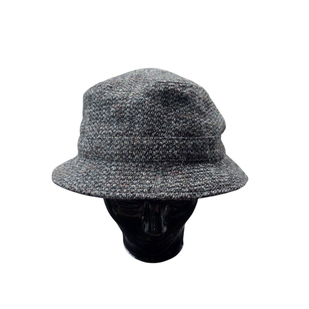 LL Bean Harris Tweed Gore-Tex Walking Hat XXL Wool Outer Hebrides Vintage EUC